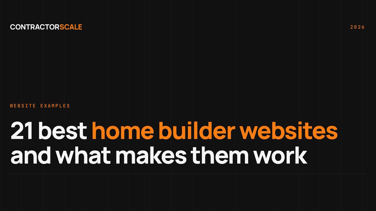 21 Best Home Builder Websites in 2026 | What Makes Them Work