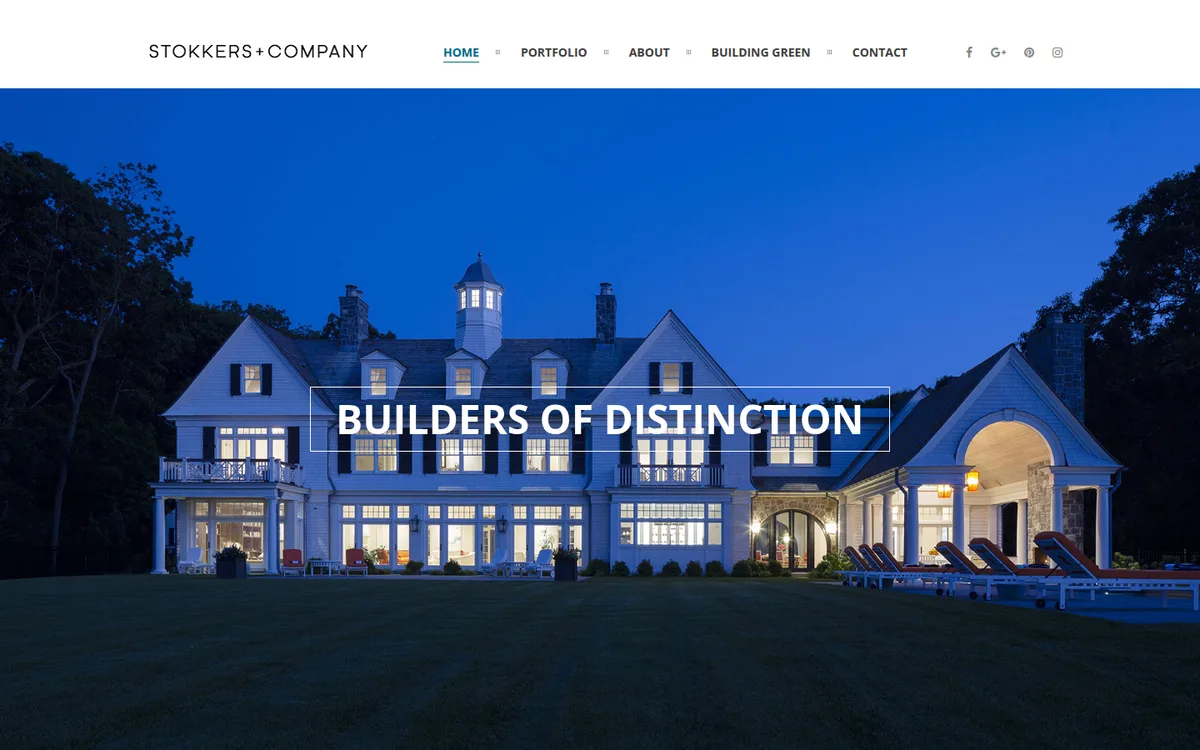 Homepage of Stokkers + Company, reviewed October 2026