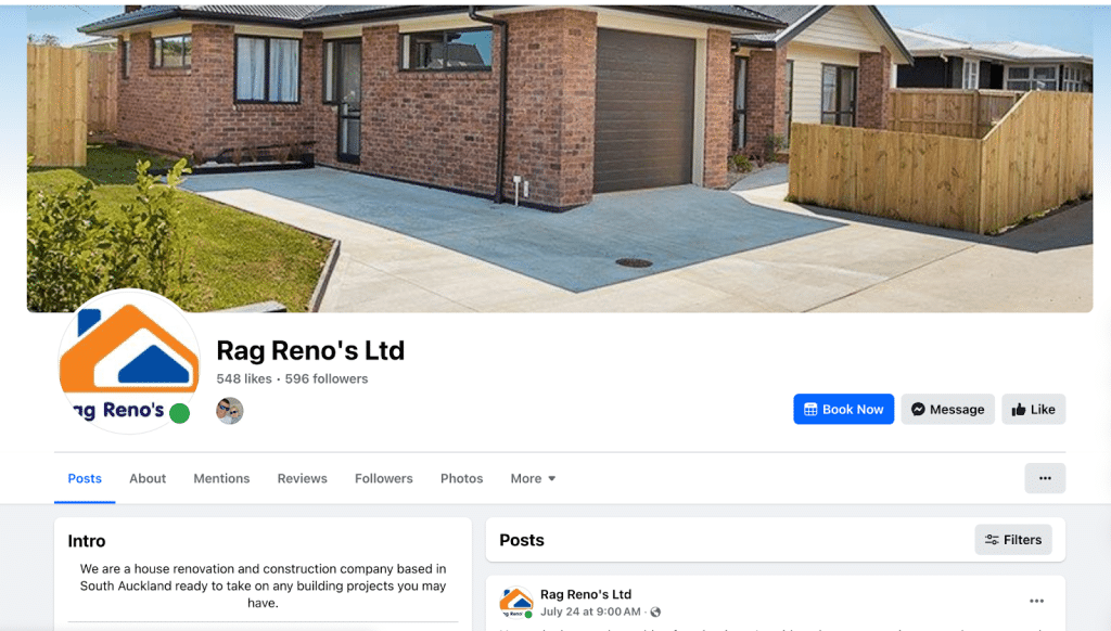 Social Media - Client's Facebook