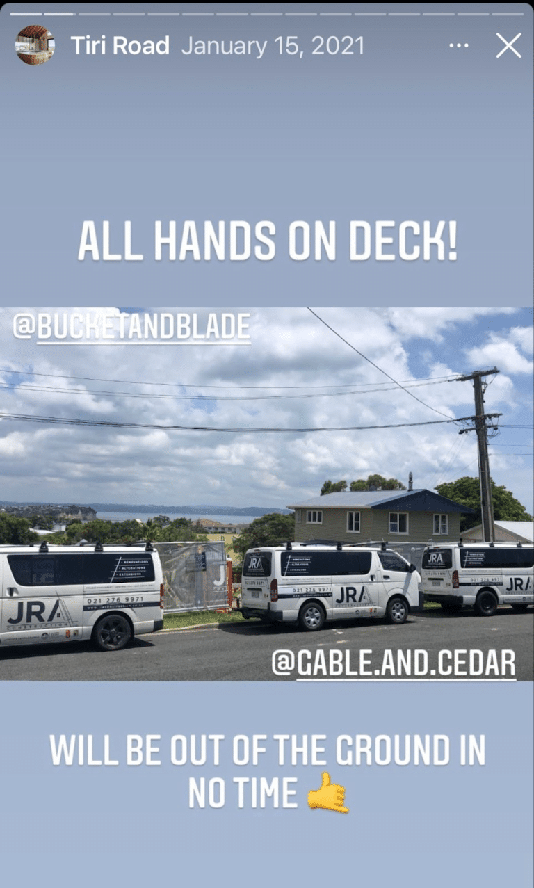 JRA Construction IG Story